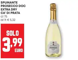Pam Spumante prosecco doc extra dry ca' di prata offerta