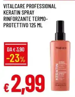 Galassia Vitalcare professional keratin spray rinforzante termoprotettivo offerta