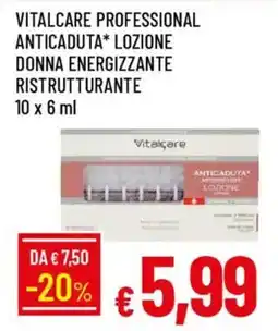 Galassia Vitalcare professional anticaduta lozione donna energizzante ristrutturante offerta