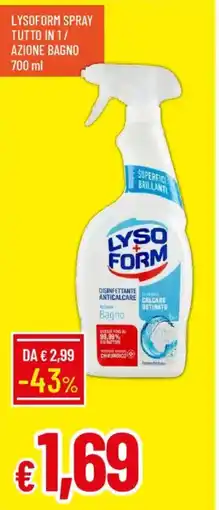 Galassia Lysoform spray tutto in 1/ azione bagno offerta