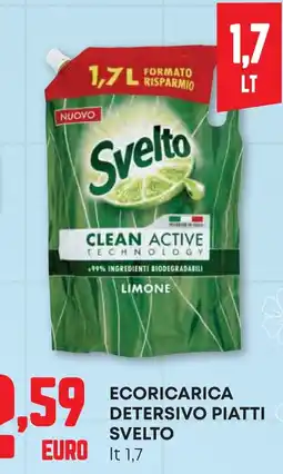 Pam Ecoricarica detersivo piatti SVELTO offerta