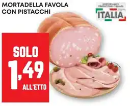 Pam Mortadella favola con pistacchi offerta