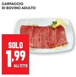 Pam Carpaccio di bovino adulto offerta