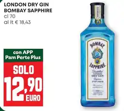 Pam London dry gin BOMBAY SAPPHIRE offerta