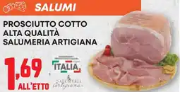 Pam Prosciutto cotto alta qualità salumeria artigiana offerta