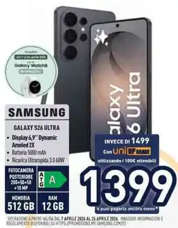 Unieuro SAMSUNG GALAXY S26 ULTRA offerta