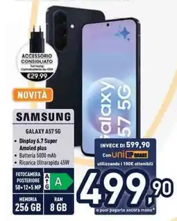 Unieuro SAMSUNG GALAXY A57 5G offerta