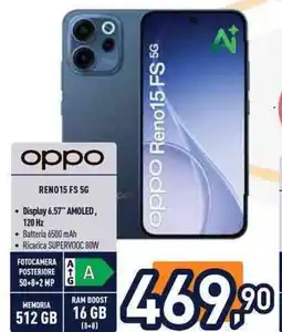 Unieuro oppo REN015 FS 5G offerta