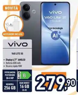 Unieuro vivo V60 LITE 5G offerta