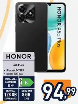 Unieuro HONOR X5C PLUS offerta