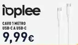 Unieuro Ioplee cavo 1 metro usb-c a usb-c offerta