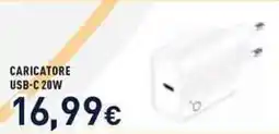 Unieuro Ioplee caricatore usb-c 20W offerta