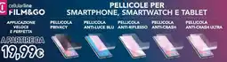 Unieuro Cellularline film&go pellicole per smartphone, smartwatch e tablet offerta