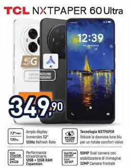Unieuro TCL NXTPAPER 60 Ultra offerta