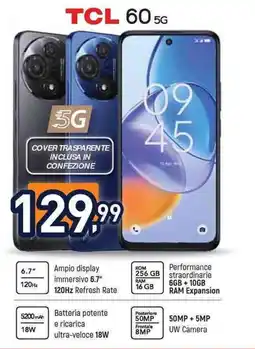 Unieuro TCL 60 5G offerta