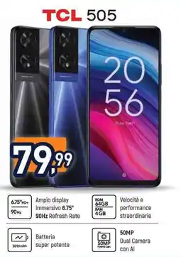 Unieuro TCL 505 offerta