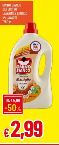 Galassia Omino bianco detersivo lavatrice liquido offerta
