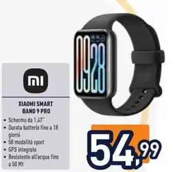 Unieuro Xiaomi smart band 9 pro offerta