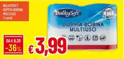 Galassia Bulkysoft doppia bobina multiuso 2 rotoli offerta