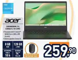 Unieuro acer CHROMEBOOK 314 (CBOA314-1H-C39R] offerta