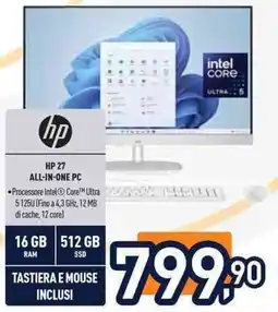 Unieuro HP 27 ALL-IN-ONE PC offerta