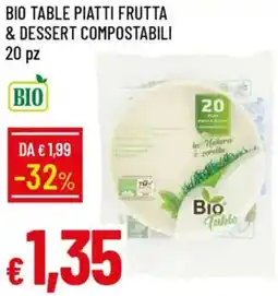 Galassia Bio table piatti frutta & dessert compostabili offerta