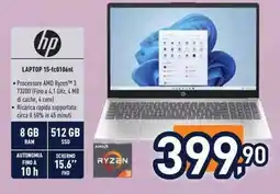 Unieuro hp LAPTOP 15-fc0106nl offerta