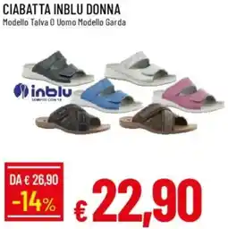Galassia Ciabatta inblu donna offerta