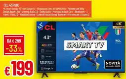 Galassia TCL 43P61K offerta