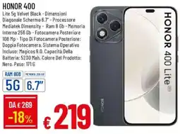 Galassia HONOR 400 offerta
