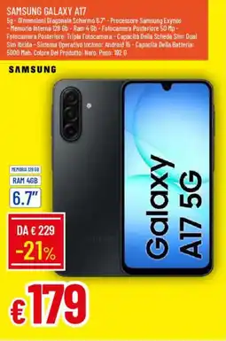 Galassia SAMSUNG GALAXY A17 offerta