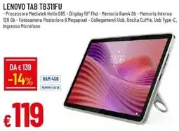 Galassia LENOVO TAB TB311FU offerta