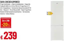 Galassia DAYA DHCB34SMIWEO offerta