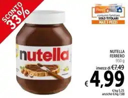 Spazio Conad Nutella ferrero offerta