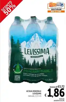 Spazio Conad Acqua minerale LEVISSIMA offerta