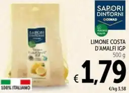 Spazio Conad Limone costa d'amalfi igp SAPORI DINTORNI CONAD offerta