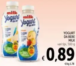Spazio Conad Yogurt da bere MILK offerta