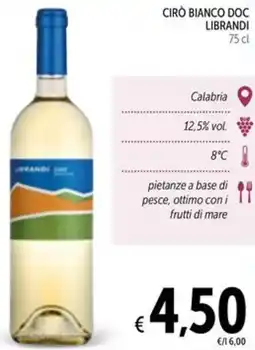 Spazio Conad Ciro bianco doc librandi offerta