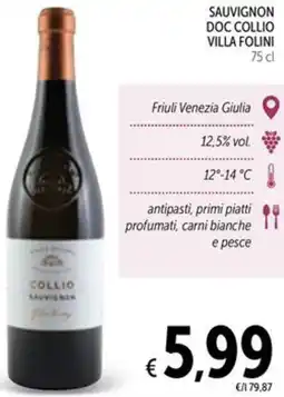 Spazio Conad Sauvignon doc collio villa folini offerta
