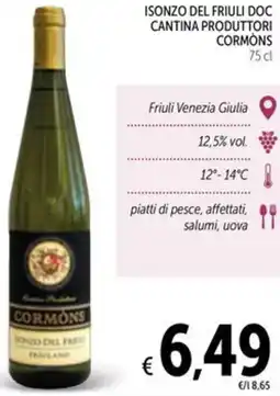 Spazio Conad Isonzo del friuli doc cantina produttori CORMONS offerta