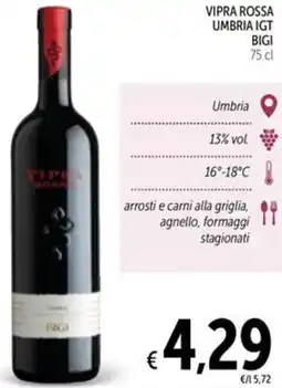 Spazio Conad Vipra rossa umbria igt bigi offerta