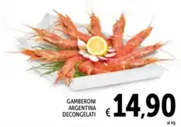Spazio Conad Gamberoni argentina decongelati offerta