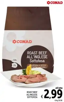 Spazio Conad Roast beef all'inglese sottofesa CONAD offerta