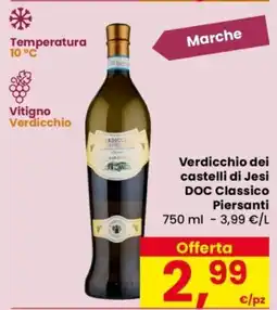 Despar Verdicchio dei castelli di Jesi DOC Classico Piersanti offerta