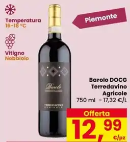 Despar Barolo DOCG Terredavino Agricole offerta