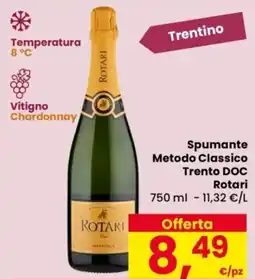Despar Spumante Metodo Classico Trento DOC Rotari offerta