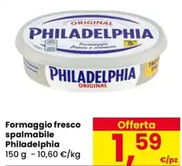 Despar Formaggio fresco spalmabile Philadelphia offerta