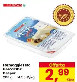 Despar Formaggio Feta Greca DOP Despar offerta