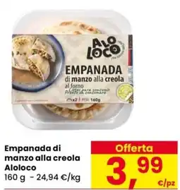 Despar Empanada di manzo alla creola Aloloco offerta