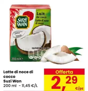 Despar Latte di noce di cocco Suzi Wan offerta
